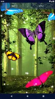 Butterfly Parallax Live Wallpaper android App screenshot 0